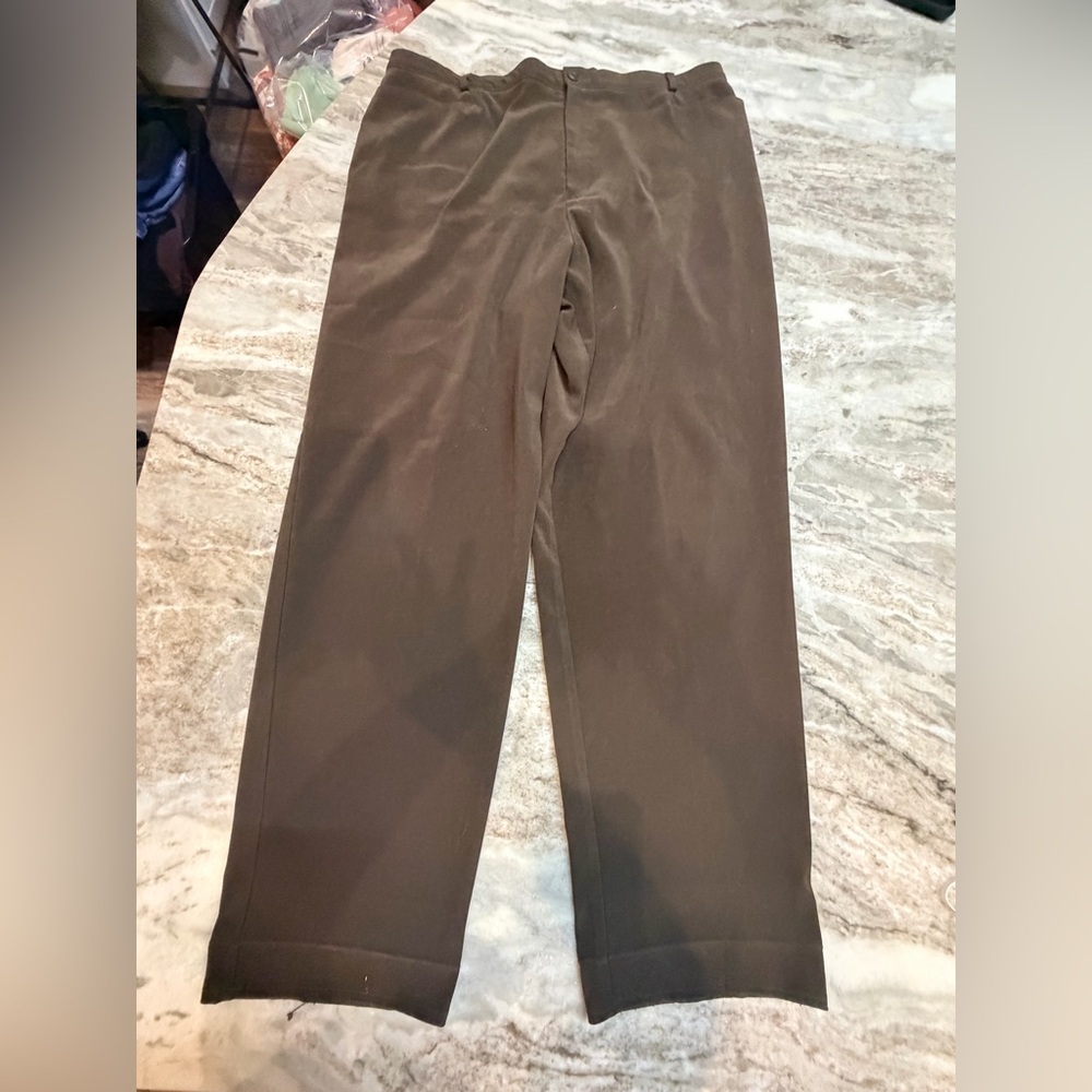 Tribal Womens Brown Dress Pants 36 Straight Leg Career Workwear Comfort Fit